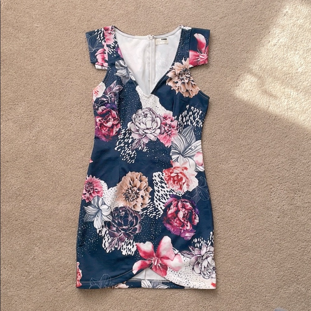 LF Floral Cap Sleeve dress